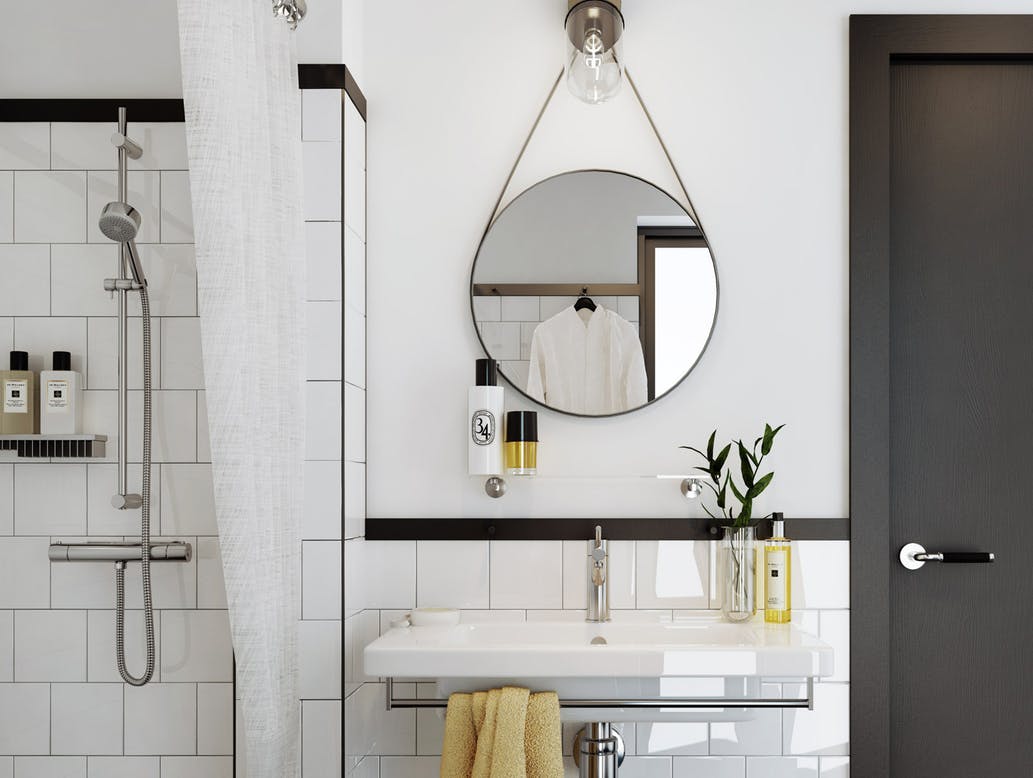 Espejos redondos para el cuarto de baño. – Interiores Chic | Blog de decoración nórdica