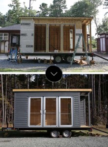 Before & After: Un remolque convertido en una Mini tienda. – Interiores